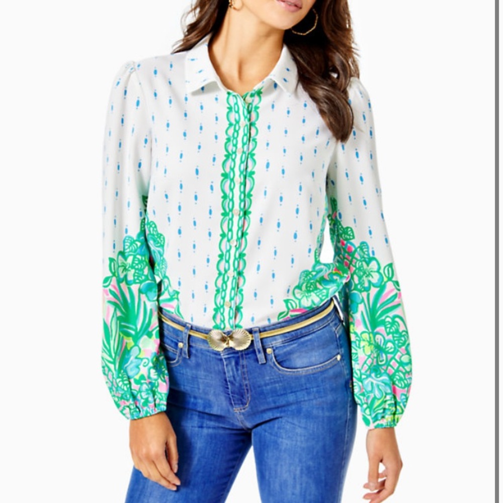 XS Lilly Pulitzer Tavia Top